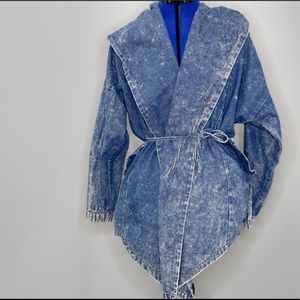 Acid wash jean jacket